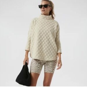 Tuckernuck Tnuck Sport Funnel Ally Swing Sweatshirt Quilted Pullover Size XS/S